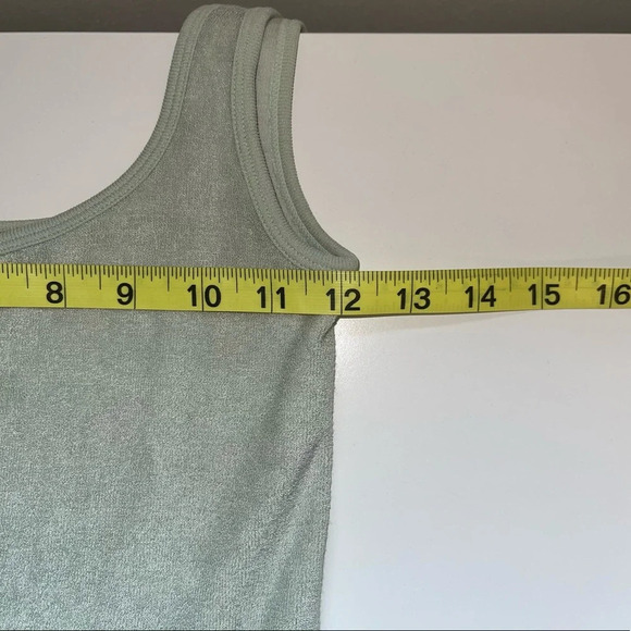 Zara NWT Limitless Contour Collection Mint Green One Sleeve Bodysuit Xsmall - Picture 7 of 12